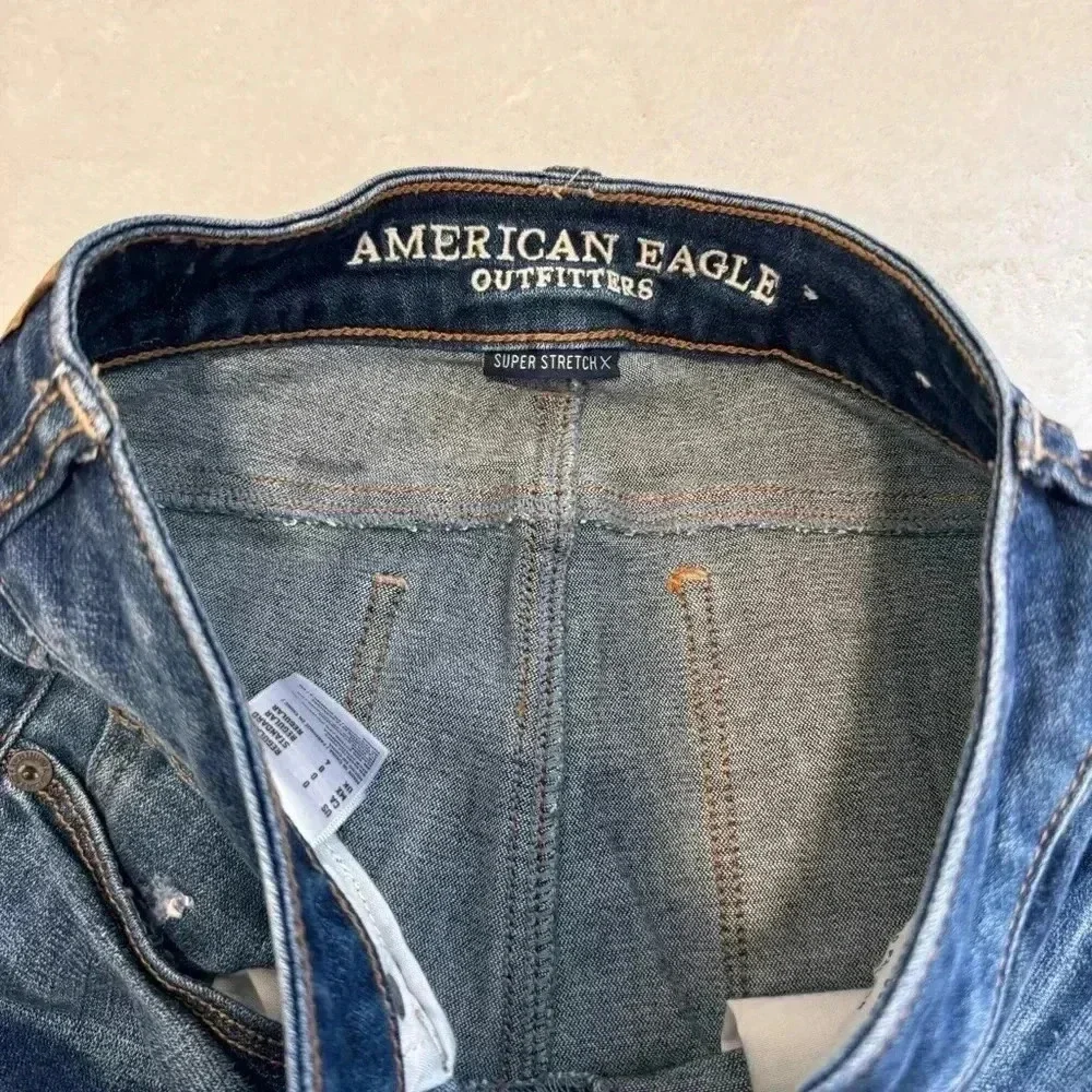 AEO American Eagle Distressed Super Stretch X Skinny Women‎ Jeans Size 0 Regular